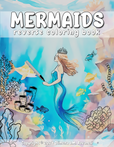 Mermaids Reverse Coloring Book